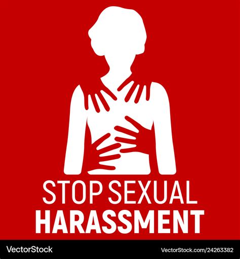 Stop sexual harassment banner gender equality Vector Image