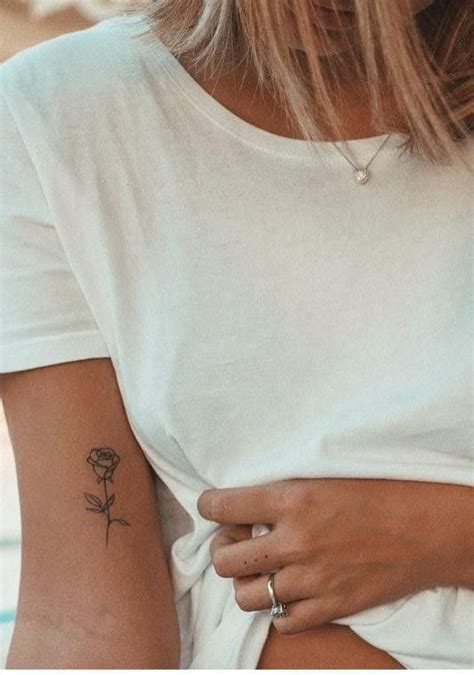 Best Small Tattoo Placement Ideas for Female #Uncategorized | Cool small tattoos, Simple rose ...