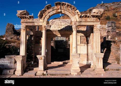 Temple of Hadrian, Ephesus Stock Photo - Alamy