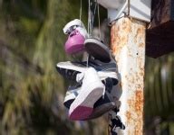 Shoes Hanging From Wire Free Stock Photo - Public Domain Pictures