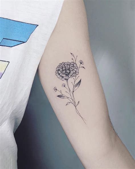 marigold and daisy tattoo - wallpaperforchurchwalls