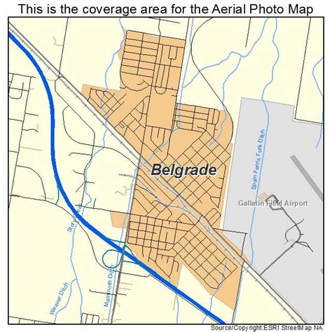 Aerial Photography Map of Belgrade, MT Montana