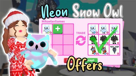 Trading Snow Owl In Adopt Me