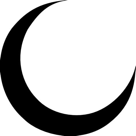 Black Crescent Moon Clip Art at Clker.com - vector clip art online, royalty free & public domain