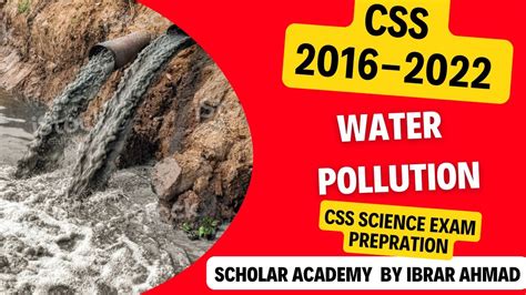 water pollution | causes and solution of water pollution|css general science and ability| by ...