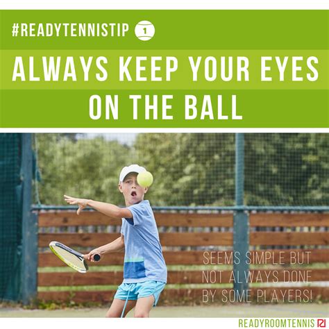 #ReadyTennisTips No.1: Always keep your eyes on the ball | Blog | Ready ...