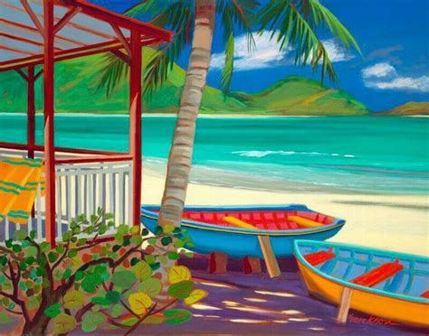 Pin on Caribbean art...Island life | Caribbean art, Island art, Beach painting