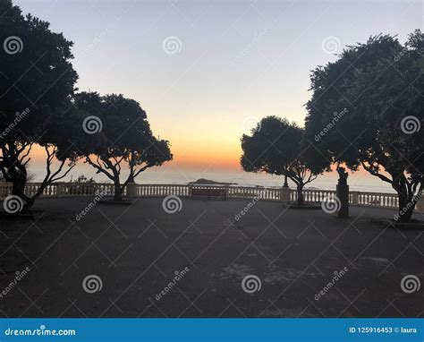 Sunset in Porto stock image. Image of central, romantic - 125916453