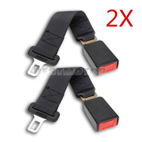 Car & Truck Parts 2 PCS Black 14 inch Car Truck Seat Belt Extension ...