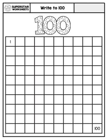 Hundreds Chart Printables - Superstar Worksheets