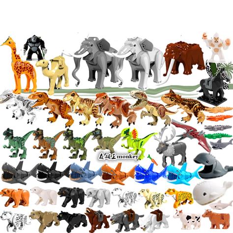 50pcs World Animal Sets Building Block Toy Lego Compatible Zoo 2021