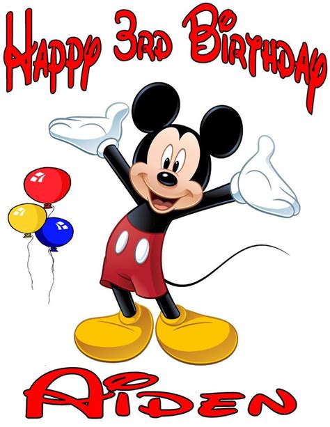 Mickey Mouse Birthday Pic | Free download on ClipArtMag