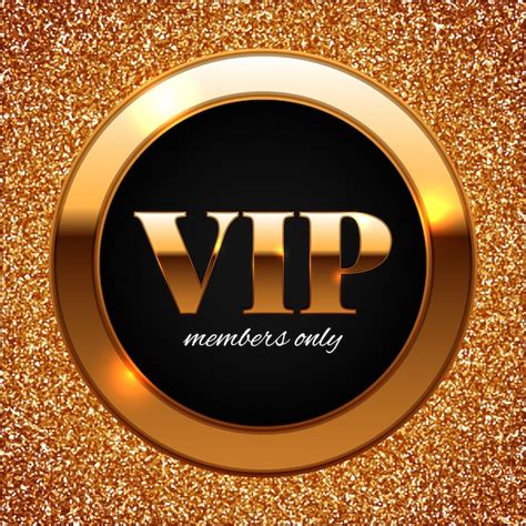 Premium Vector | Gold vip sign on shiny