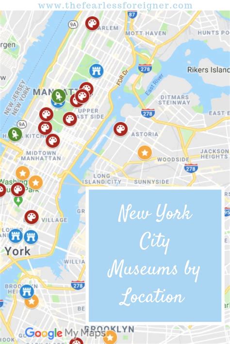 The Only New York City Museums Map & List You Need to Explore the Top ...