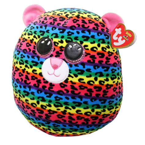 TY Squish-A-Boos Plush - DOTTY the Rainbow Leopard (12 inch) - Walmart.com - Walmart.com