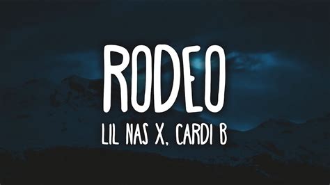 Lil Nas X - Rodeo ft. Cardi B (Clean - Lyrics) - YouTube Music