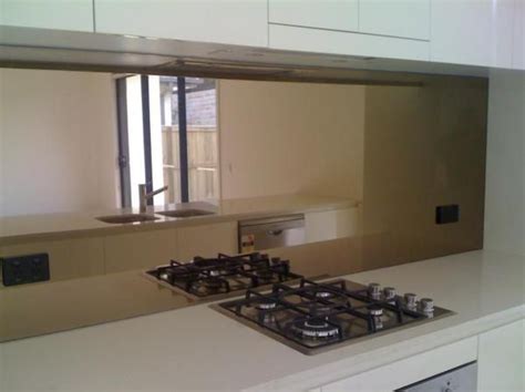 bronze mirror splashback | Mirror splashback, Kitchen mirror, Kitchen splashback