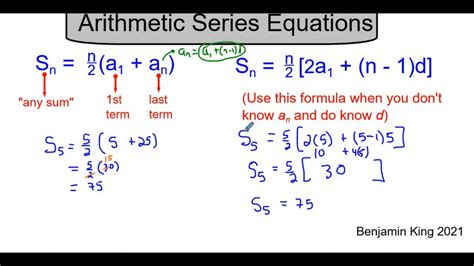 07.2 - Entire Lesson - Arithmetic Series - YouTube