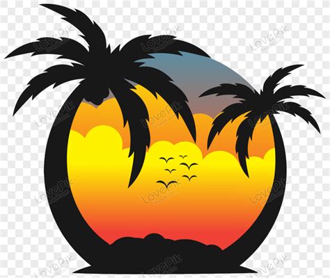 beach sunset - Clip Art Library