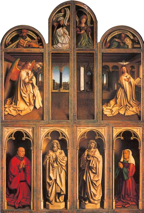 Closed View of the Ghent Altarpiece (Illustration) - World History Encyclopedia