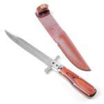 Pig-Sticker Folding Knife - Folding Bowie Knife with Wooden Handle - Long Blade Hog Sticking ...