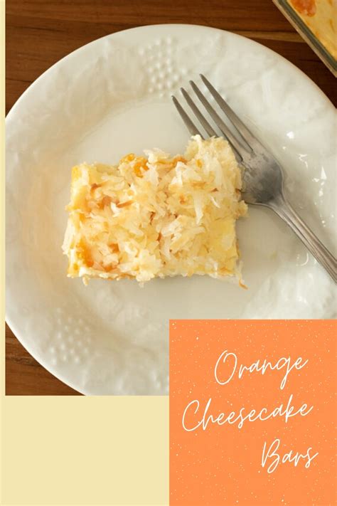 Orange Cheesecake Bars - The Buttered Home