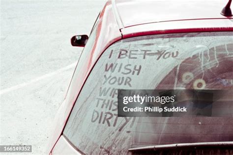 Dirty Car Rear Window Message High-Res Stock Photo - Getty Images