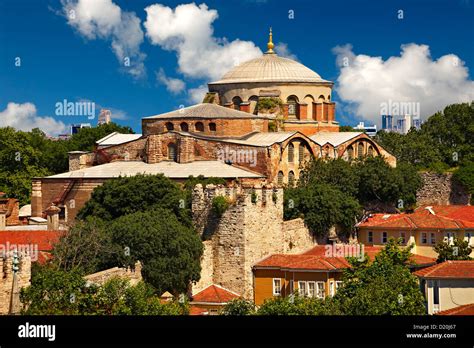 Byzantine church of Hagia Irene or Hagia Eirene , Istanbul Turkey Stock ...