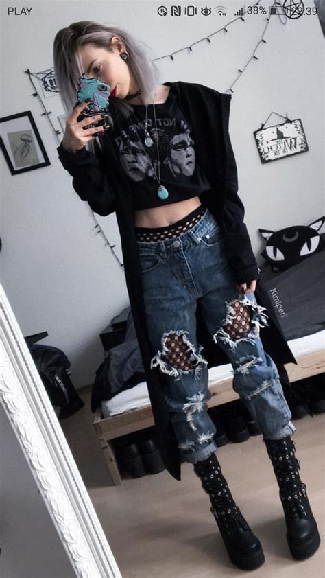 Tomboy Outfits, Goth Outfit, Casual Outfits, Fashion Outfits, Crazy ...