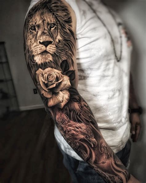 mike_cruz87 | Lion tattoo sleeves, Tiger tattoo sleeve, Best sleeve tattoos