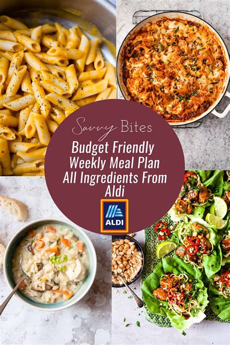 The healthy budget weekly menu for families using only ingredients from Aldi. Get the free meal ...