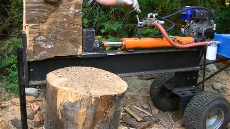 Homemade Firewood Splitter - YouTube