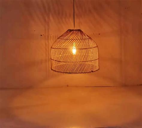 Rattan Pendant Light Hand Woven Linear Chandelier Rattan Pendant Lamp Shade - Buy Lamp Shade ...
