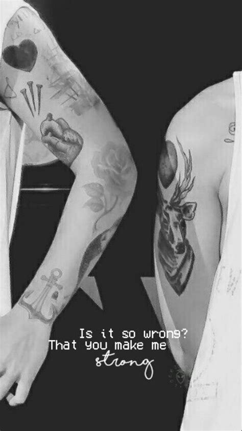 Larry Stylinson tattoos matching lockscreen! 💚💙 | Larry stylinson ...