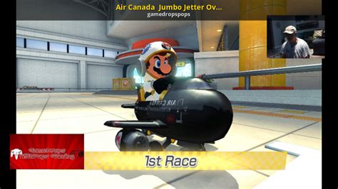 Air Canada Jumbo Jetter Over Landship MK8D mod [Mario Kart 8 Deluxe] [Mods]