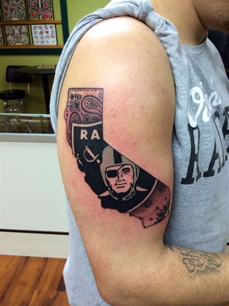 Raiders California Tattoo #RaiderNation #RaidersTattoo #NflTattoos # ...