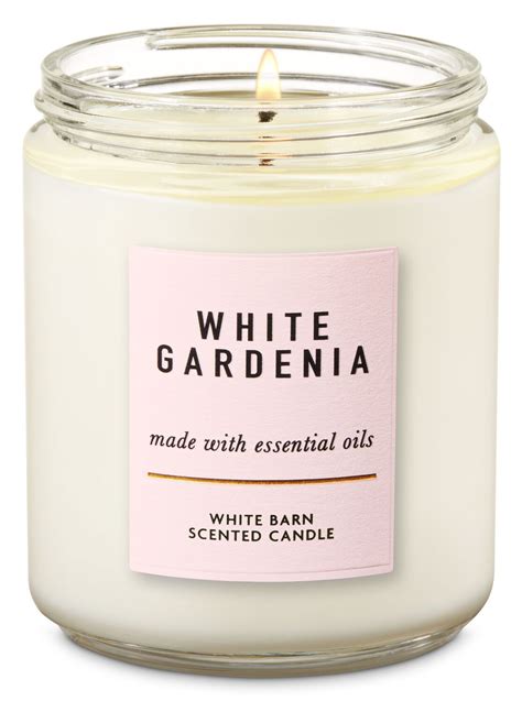 Bath & Body Works White Gardenia Single Wick Candle in 2020 | White gardenia, Bath candles, Candles