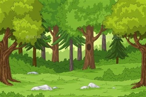 Cartoon Forest Landscape | Jungle cartoon, Nature background images ...