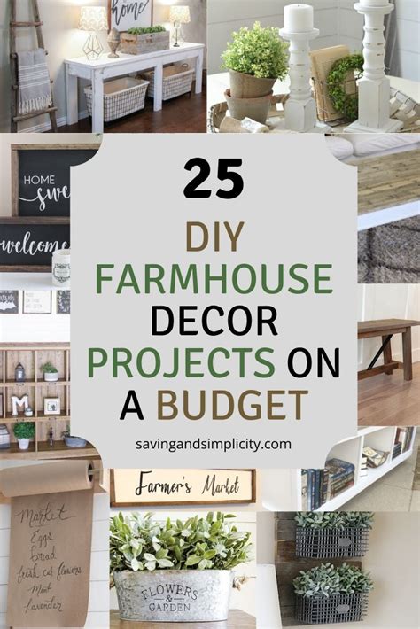 25 Rustic Farmhouse DIY Projects On A Budget - Saving & Simplicity