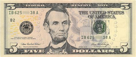 United States five-dollar bill - Wikipedia