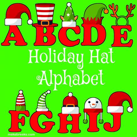 Christmas Alphabet Letters Printable Free