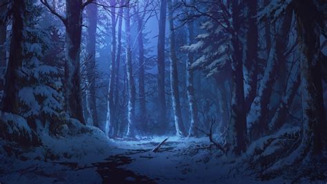 The Best 10 Scenery Anime Forest Background Night