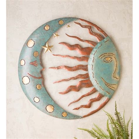 Wind & Weather Celestial Sun and Moon Metal Wall Décor & Reviews | Wayfair