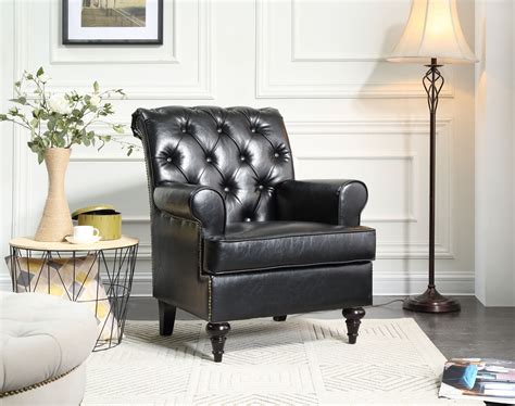 14 High Quality Faux Leather Accent Chair In The Living Room For You ...