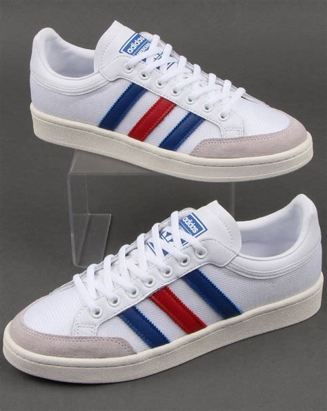 Adidas Americana Low Trainers White/Royal/Red | Adidas, Casual classics ...