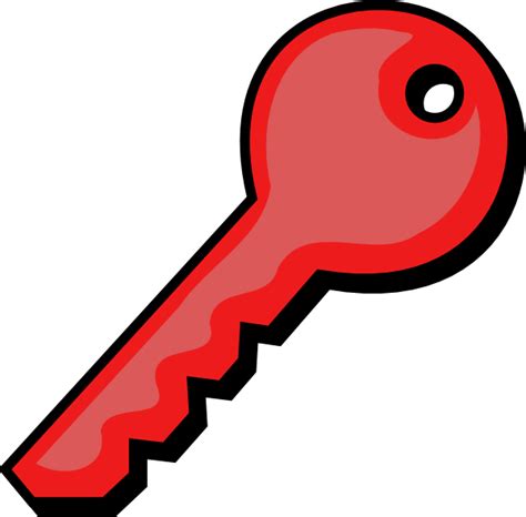 Red Key Clip Art at Clker.com - vector clip art online, royalty free & public domain