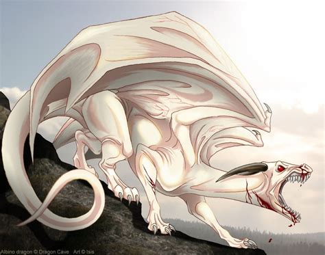 Albino dragon by *IsisMasshiro on deviantART Dragon Cave, Dragon 2 ...