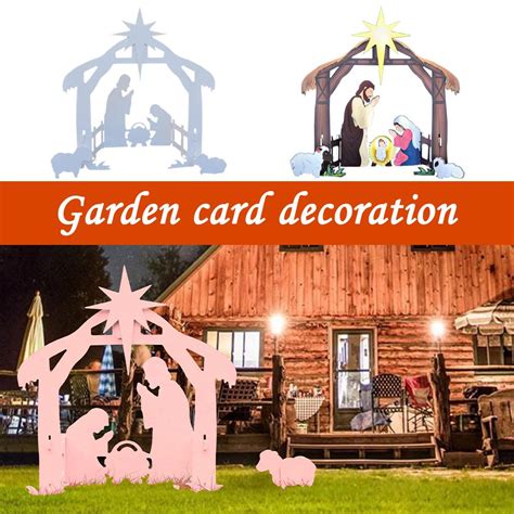 Buy Outdoor Nativity Scene Christmas Decoration Set Holy Ornament Family Figurine M7K2 at ...