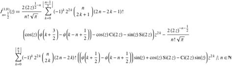 Bessel function of the first kind: Differentiation