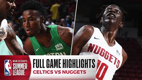 CELTICS at NUGGETS | NBA SUMMER LEAGUE | FULL GAME HIGHLIGHTS - YouTube